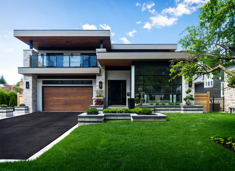 Canadian residential property and garden